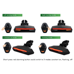 Stop LED spate pentru trotinete electrice, Waterproof IPX4, 85 lumeni fotografia produsului View 2 S