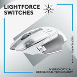Mouse Gaming Wireless Logitech G502 X Lightspeed, USB, 25600 dpi (Alb) fotografia produsului View 7 S