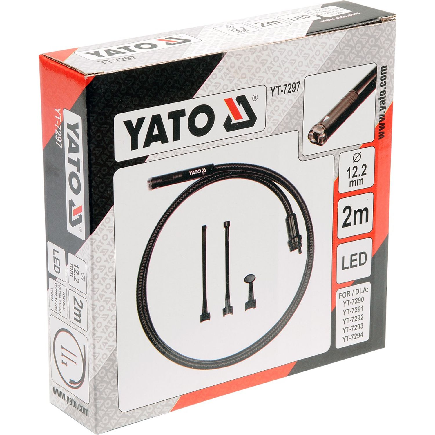 Set cablu si camera pentru videoscop Yato 2m, 12.2mm fotografia produsului View 2 L