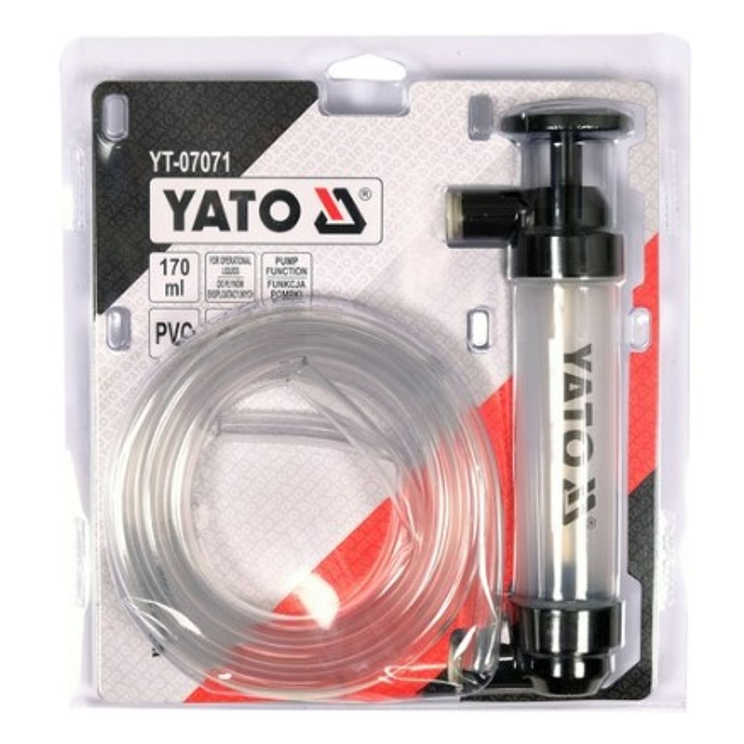 Pompa de transfer pentru lichide, capacitate 170 ml YT-07071 YATO fotografia produsului View 3 L