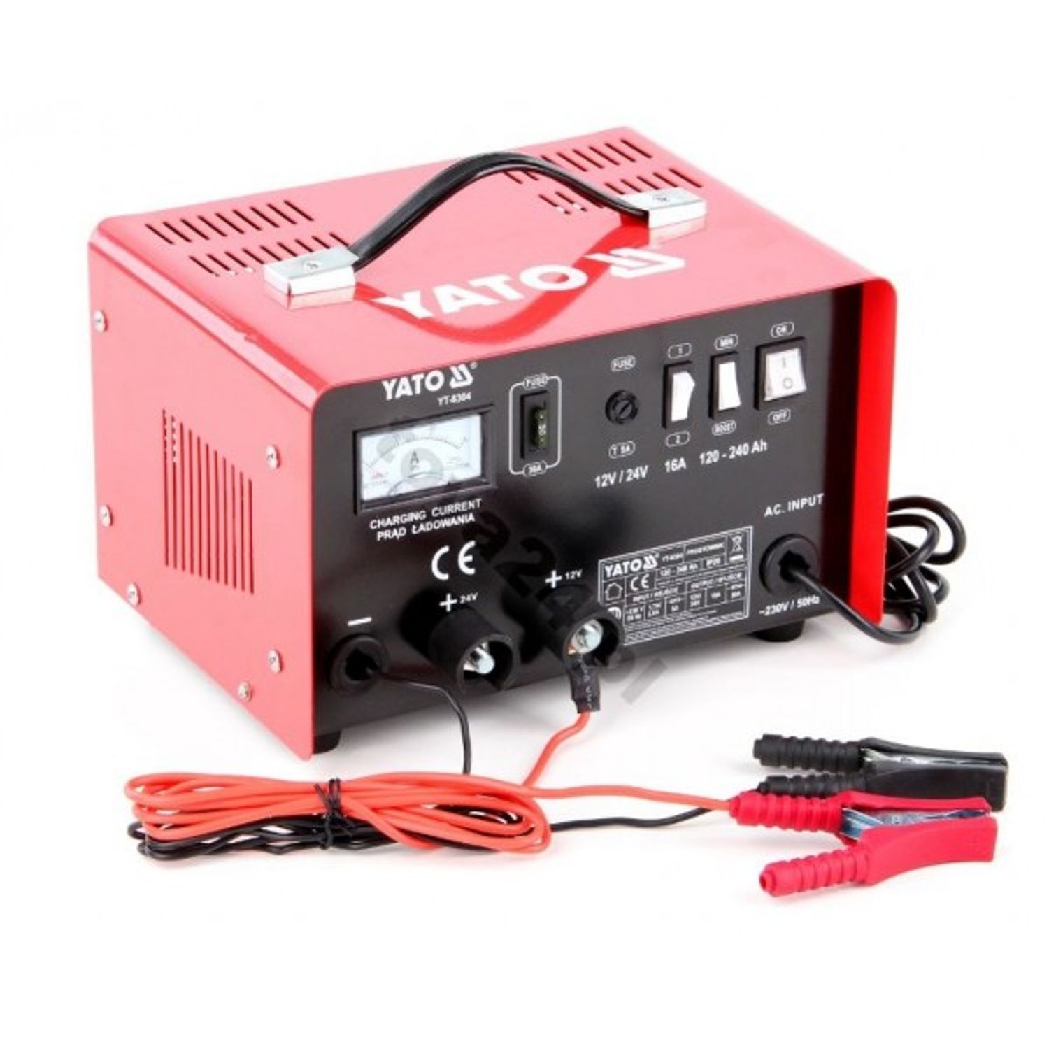 Redresor 12/24V 16A 240Ah YT-8304 fotografia produsului