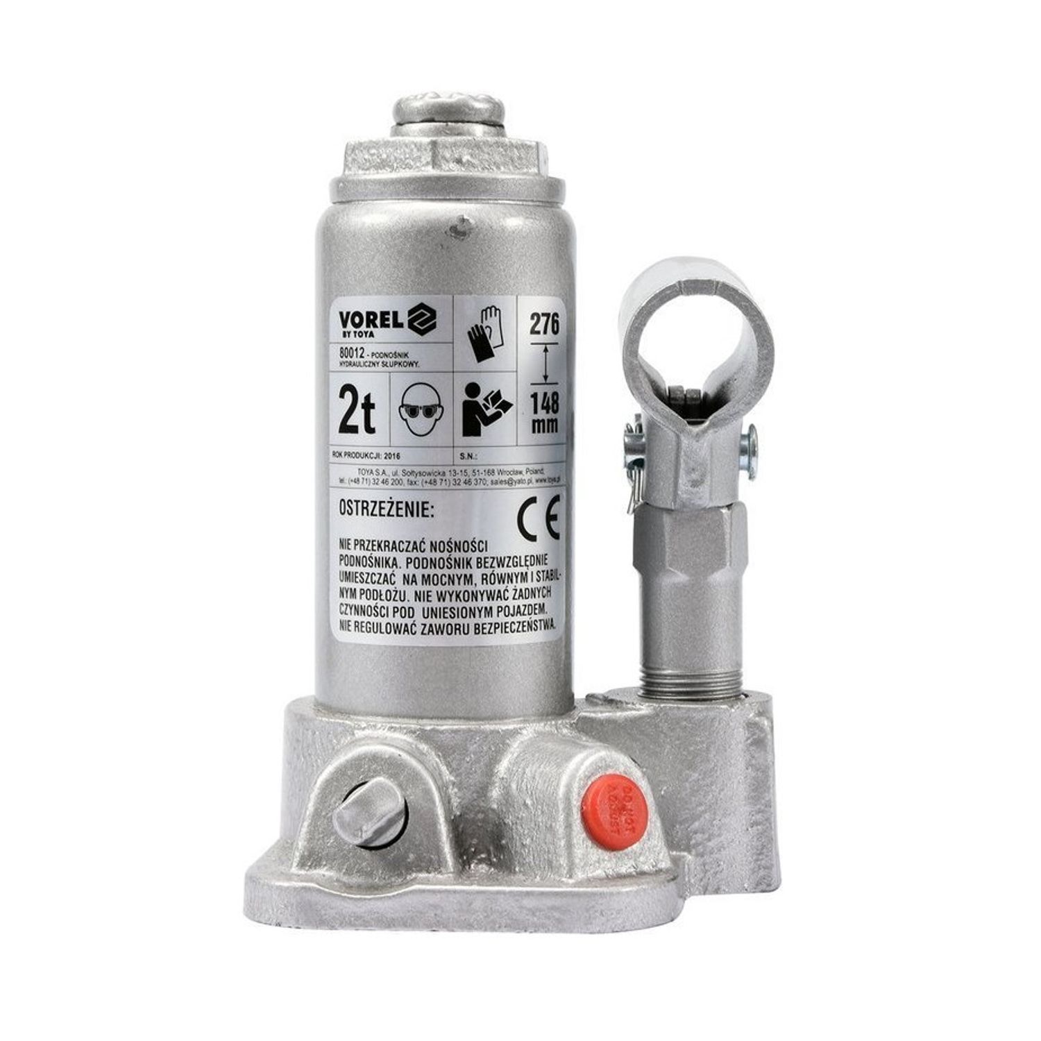 Cric hidraulic tip butelie, 2T Vorel 80012 fotografia produsului