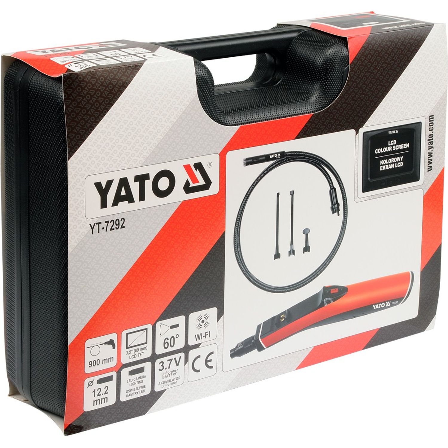 Camera inspectie Yato 3.5", 89mm fotografia produsului View 3 L