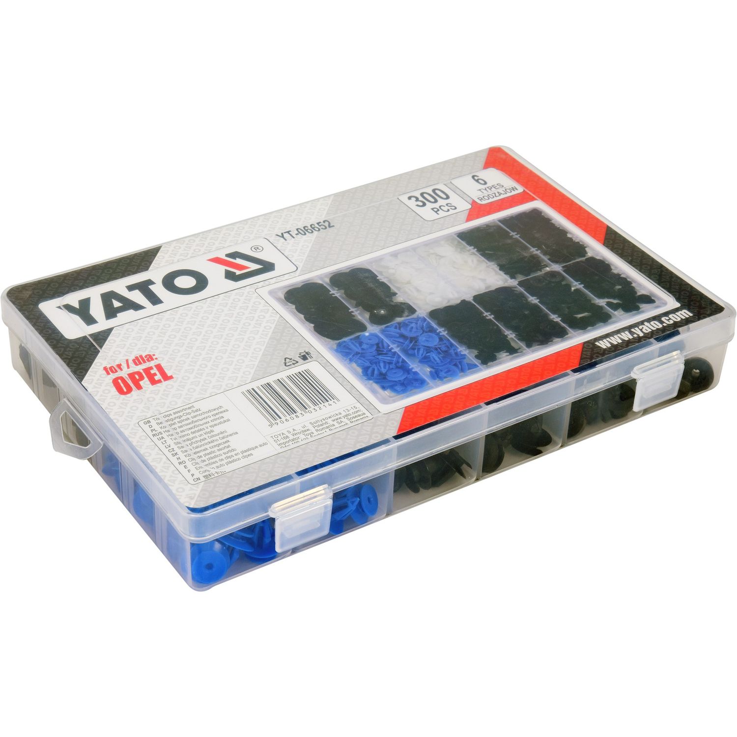 Set 300 clipsuri tapiterie Opel Yato fotografia produsului View 3 L