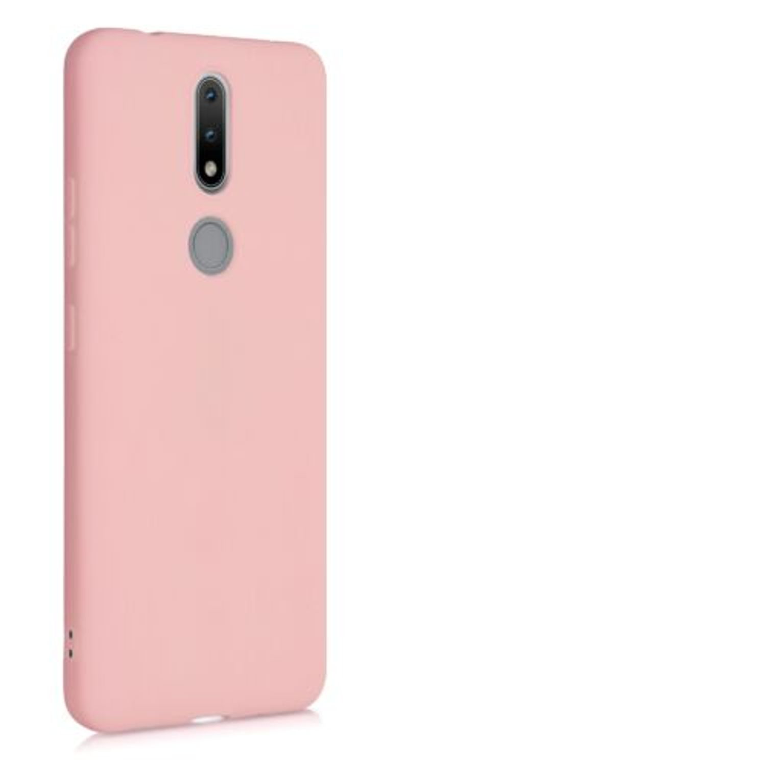 Husa pentru Nokia 2.4, Silicon, Rose Gold, 53496.89 fotografia produsului View 8 L