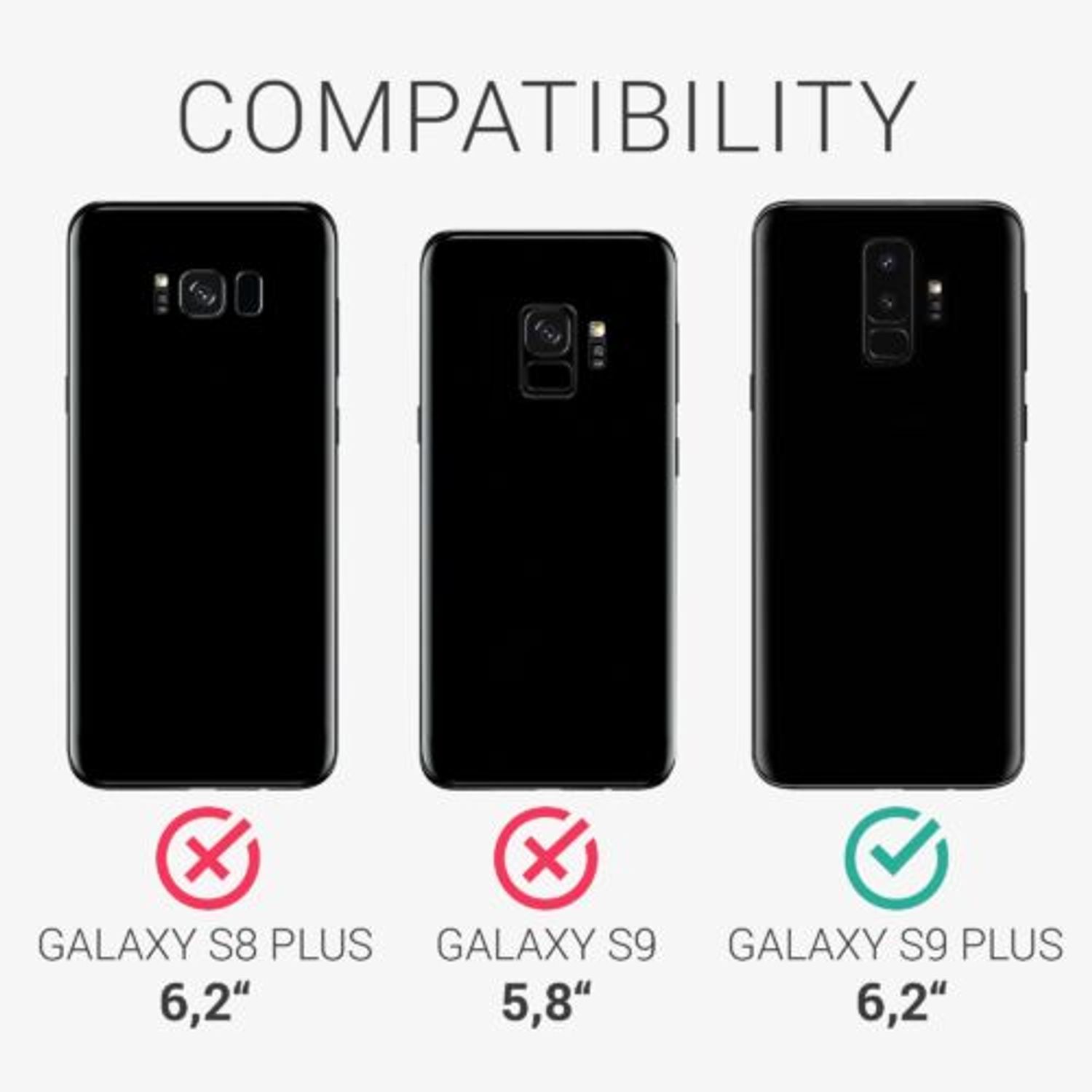 Husa pentru Samsung Galaxy S9 Plus, Silicon, Violet, 44183.197, Kwmobile fotografia produsului View 5 L