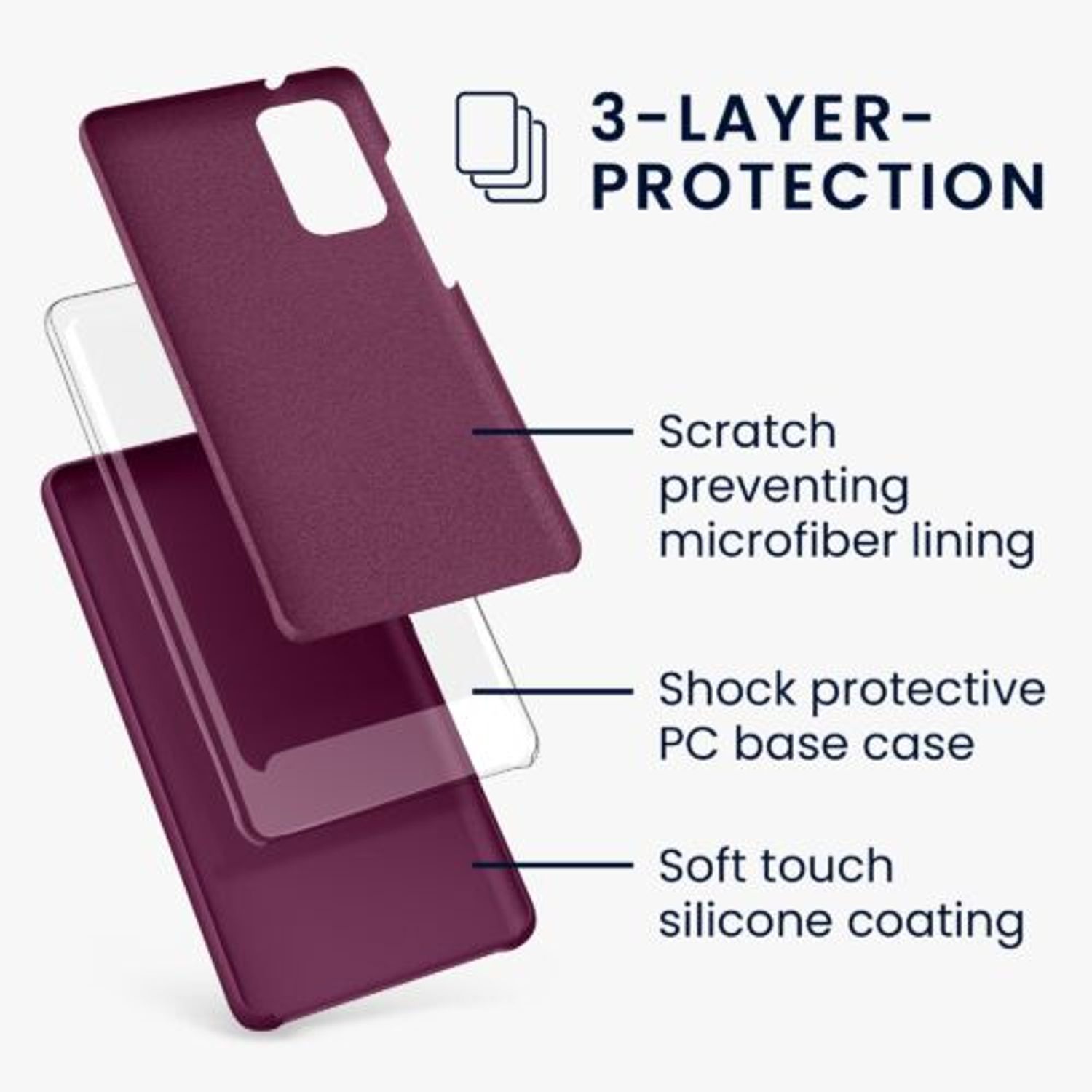 Husa Kwmobile pentru Samsung Galaxy S20 FE, Silicon, Violet, 53605.187 fotografia produsului View 2 L