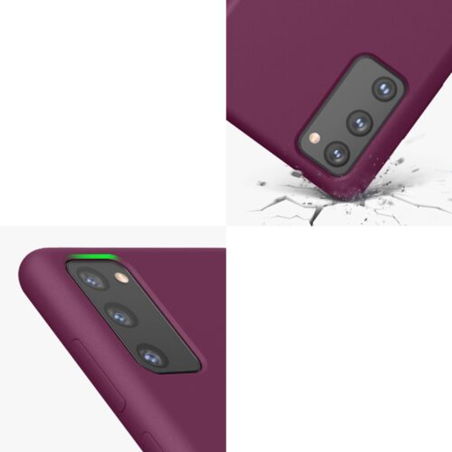 Husa Kwmobile pentru Samsung Galaxy S20 FE, Silicon, Violet, 53605.187 fotografia produsului View 8 L