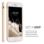 Husa pentru iPhone 8 Plus/iPhone 7 Plus, Silicon, Crem, 49102.154 fotografia produsului View 4 S