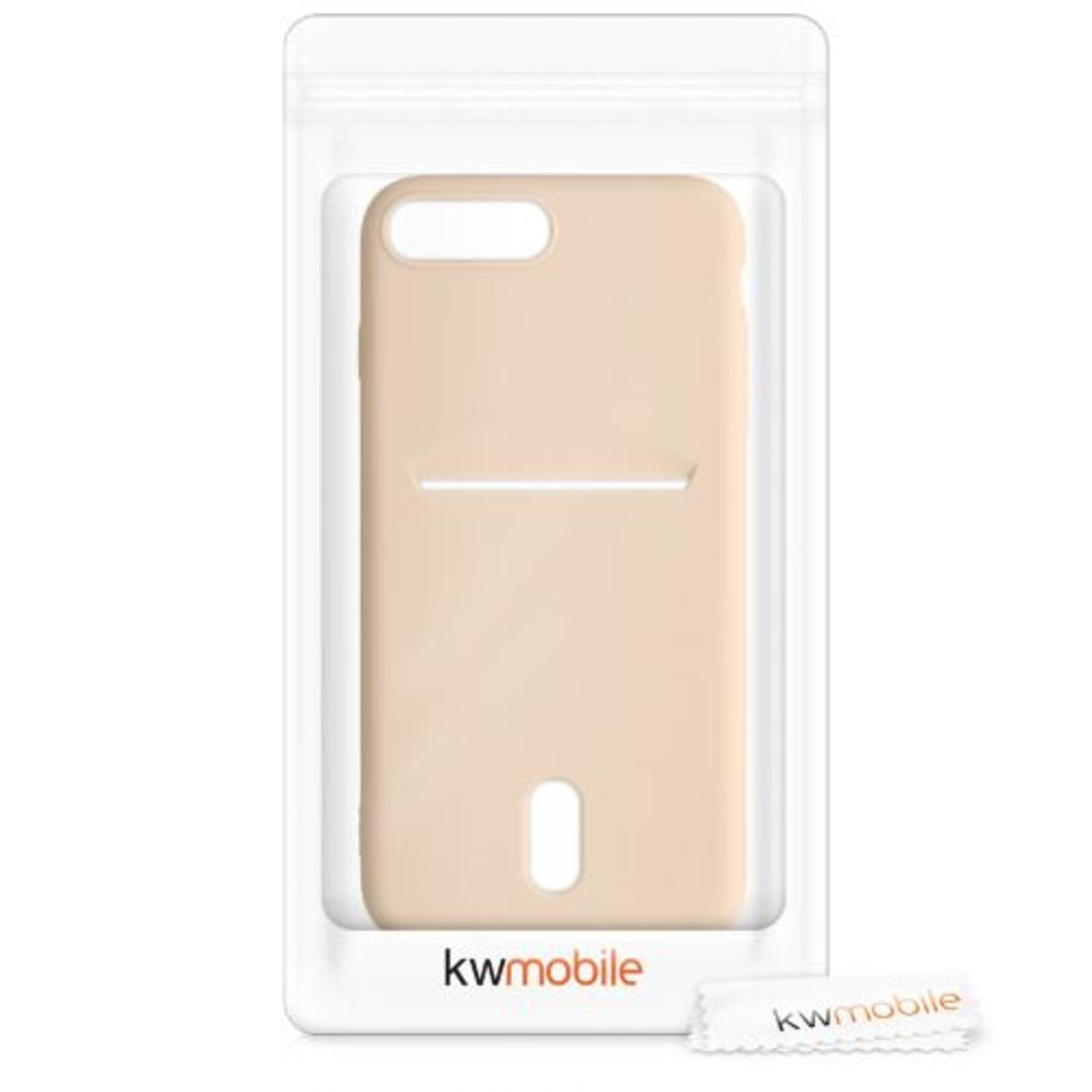 Husa pentru iPhone 8 Plus/iPhone 7 Plus, Silicon, Crem, 49102.154 fotografia produsului View 9 L