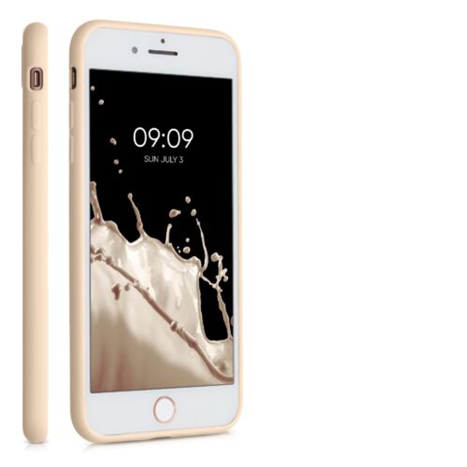 Husa pentru iPhone 8 Plus/iPhone 7 Plus, Silicon, Crem, 49102.154 fotografia produsului View 7 L
