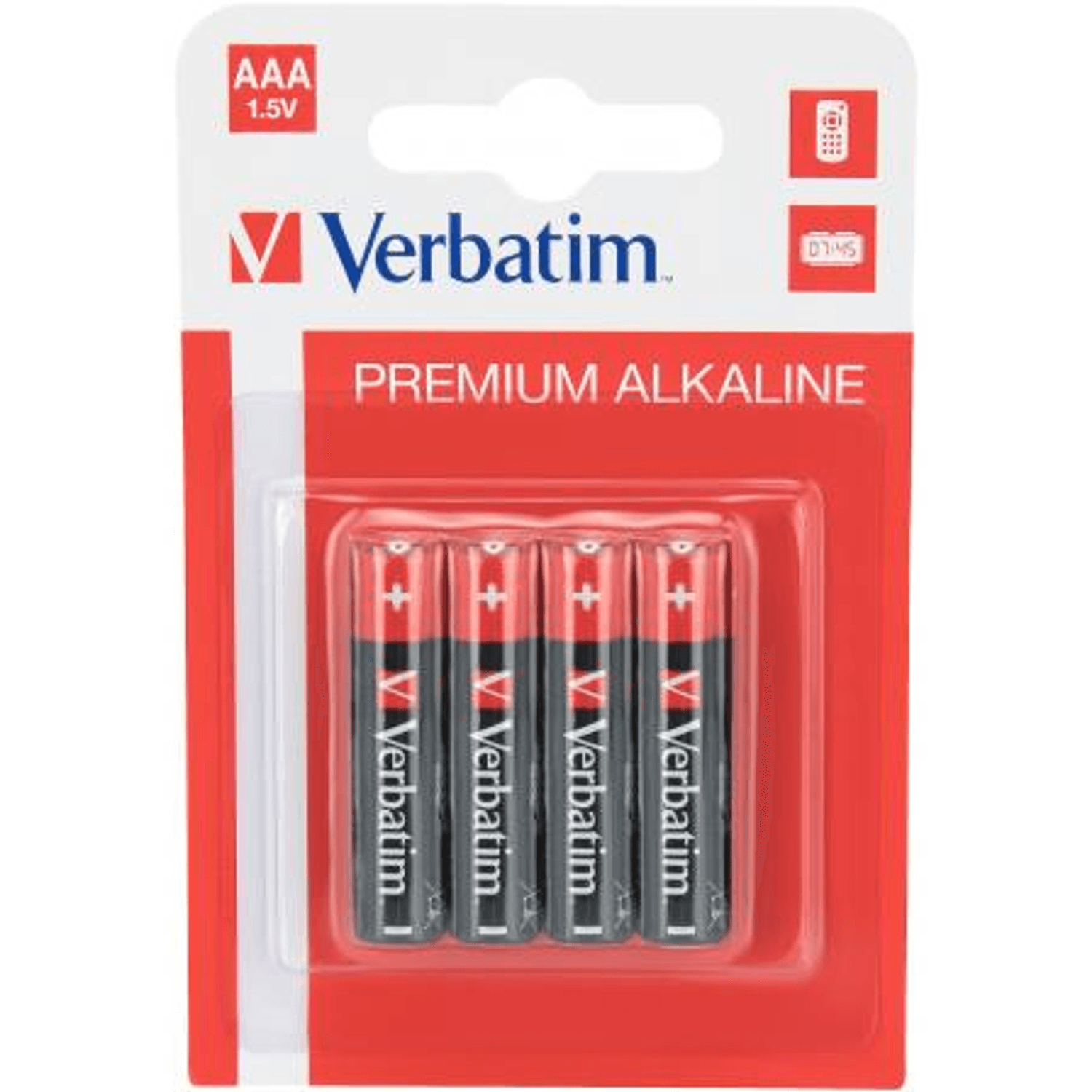 Baterii Verbatim, Alkaline, AAA, 4 buc Baterii alcaline AAA Verbatim, 4 buc fotografia produsului