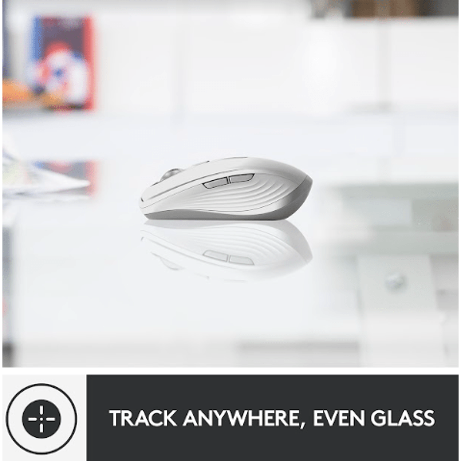 Mouse wireless Logitech MX Anywhere 3 for Mac, Bluetooth, Scroll MagSpeed, Multidevice, USB-C, Gri Mouse Wireless Logitech MX Anywhere 3 for Mac,  Scroll MagSpeed, Multidevice, USB-C, 4000 DPI (Gri) fotografia produsului View 10 L