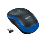 Mouse Optic Wireless Logitech M185, USB, 1000 DPI (Albastru) fotografia produsului
