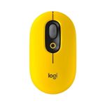 Mouse wireless Logitech Pop Blast, Ambidextru, Galben Mouse Wireless Logitech POP, Bluetooth, 4000 dpi (Galben) fotografia produsului
