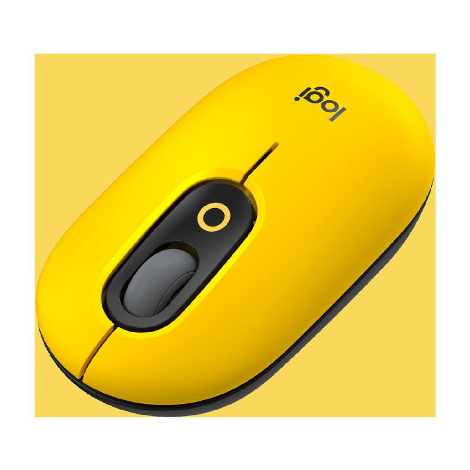 Mouse wireless Logitech Pop Blast, Ambidextru, Galben Mouse Wireless Logitech POP, Bluetooth, 4000 dpi (Galben) fotografia produsului View 2 L