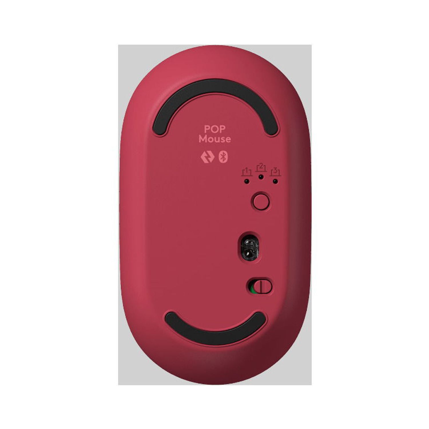 Mouse wireless Logitech Pop Heartbreaker, Ambidextru, Rosu Mouse Wireless Logitech POP, Bluetooth, 4000 DPI (Rosu) fotografia produsului View 2 L