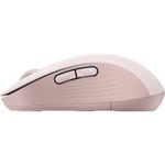 Mouse Wireless Logitech Signature M650 L Left, Bluetooth/USB, recomandat pentru mana stanga (Roz) fotografia produsului View 4 S