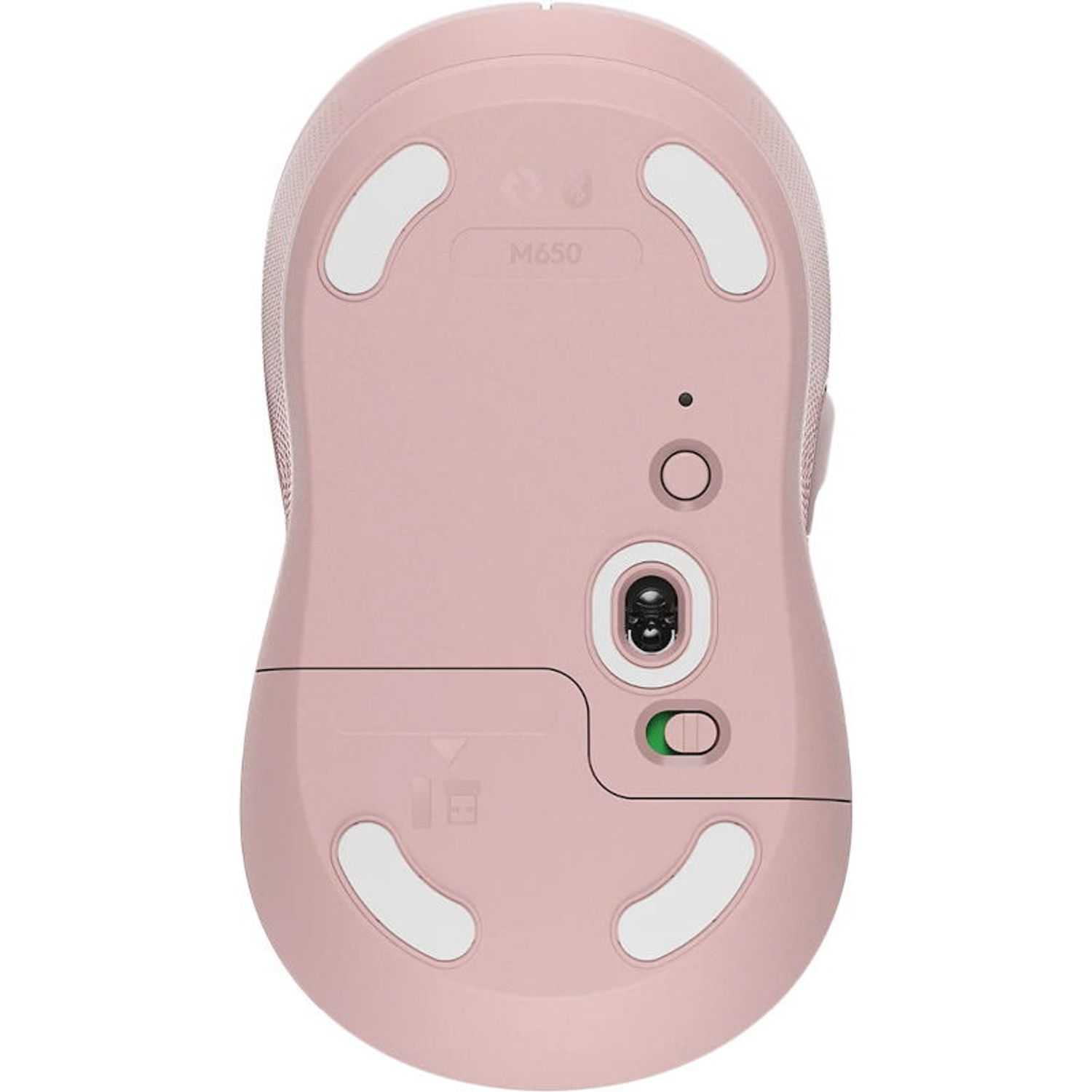 Mouse Wireless Logitech Signature M650, Bluetooth/USB (Roz) fotografia produsului View 5 L