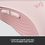 Mouse Wireless Logitech Signature M650, Bluetooth/USB (Roz) fotografia produsului View 9 S