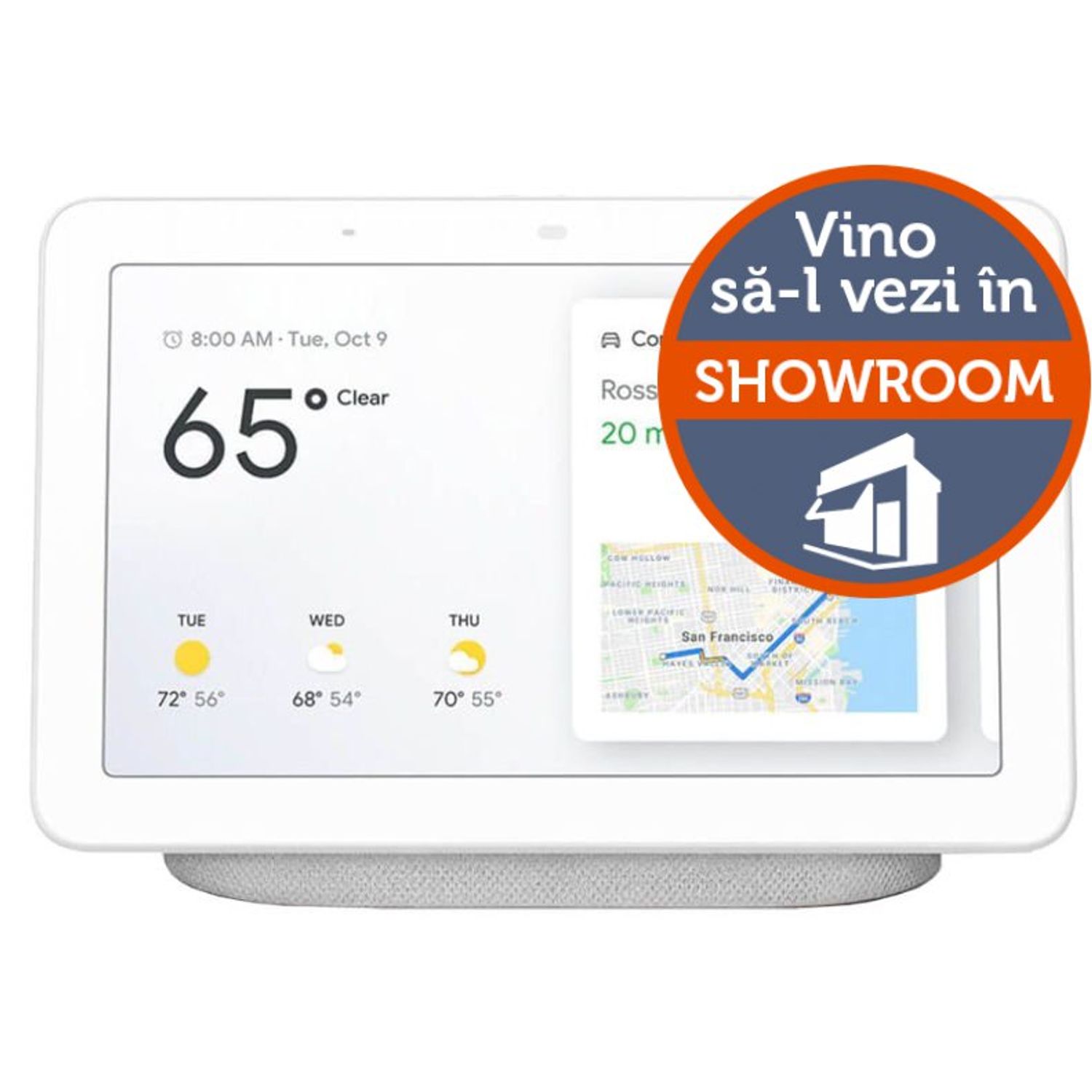 Boxa inteligenta Google Nest Hub, ecran, Alb Boxa inteligenta Google Nest Hub, ecran 7", Bluetooth, WiFi, Control vocal,
Asistenta vocala (Alb) fotografia produsului