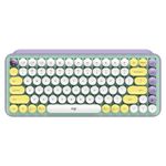 Tastatura Wireless Mecanica  Logitech POP Keys, Bluetooth (Mov/Verde) fotografia produsului