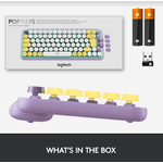 Tastatura Wireless Mecanica  Logitech POP Keys, Bluetooth (Mov/Verde) fotografia produsului View 9 S