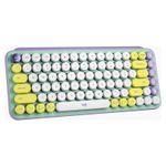 Tastatura Wireless Mecanica  Logitech POP Keys, Bluetooth (Mov/Verde) fotografia produsului View 2 S
