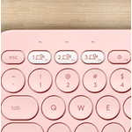 Tastatura wireless Logitech K380, US Layout, Bluetooth, Roz fotografia produsului View 5 S