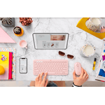Tastatura wireless Logitech K380, US Layout, Bluetooth, Roz fotografia produsului View 7 S