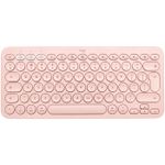 Tastatura wireless Logitech K380, US Layout, Bluetooth, Roz fotografia produsului