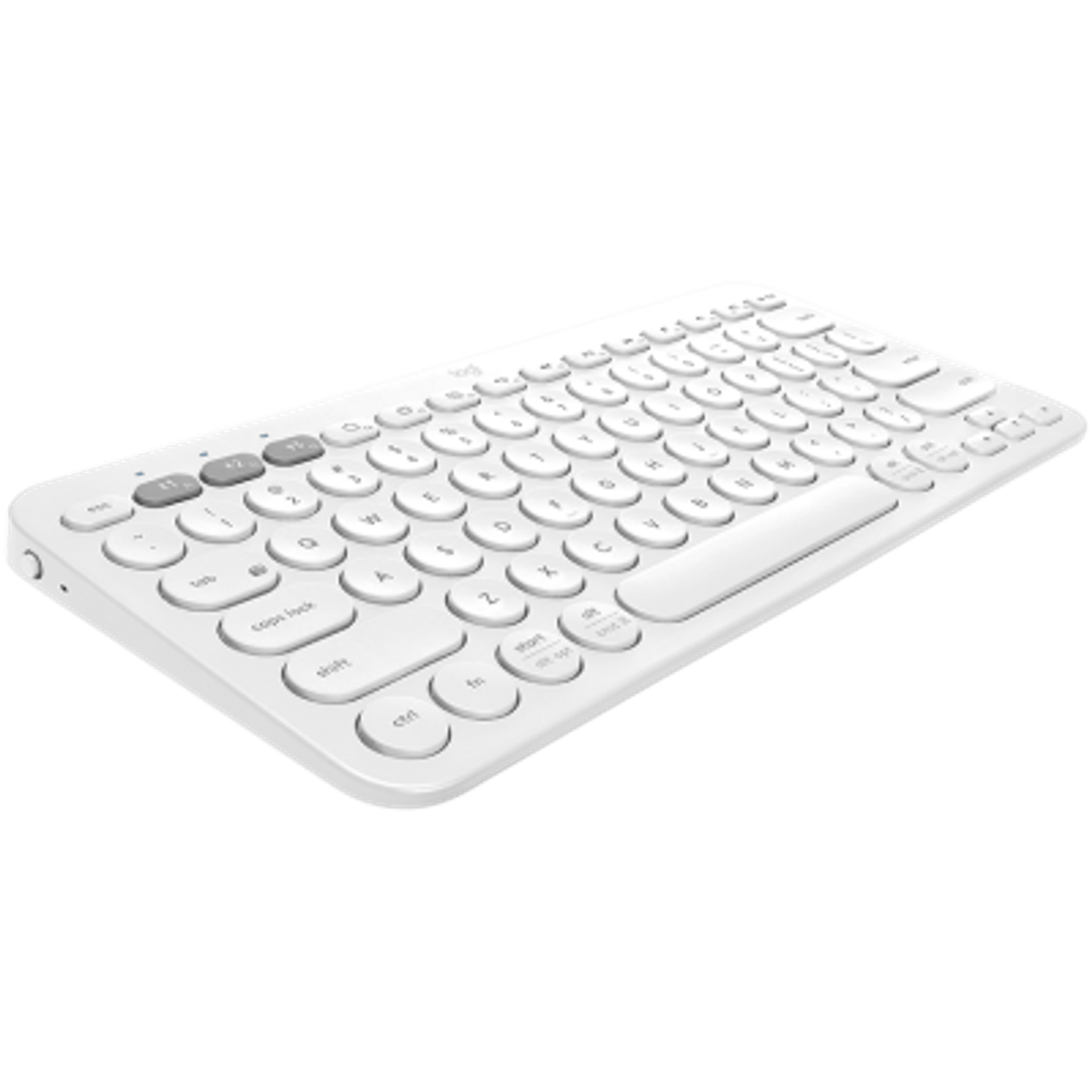 Tastatura Wireless Logitech K380, Bluetooth, Layout US, Compatibil MAC (Alb) fotografia produsului View 4 L