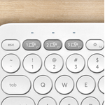Tastatura Wireless Logitech K380, Bluetooth, Layout US, Compatibil MAC (Alb) fotografia produsului View 5 S