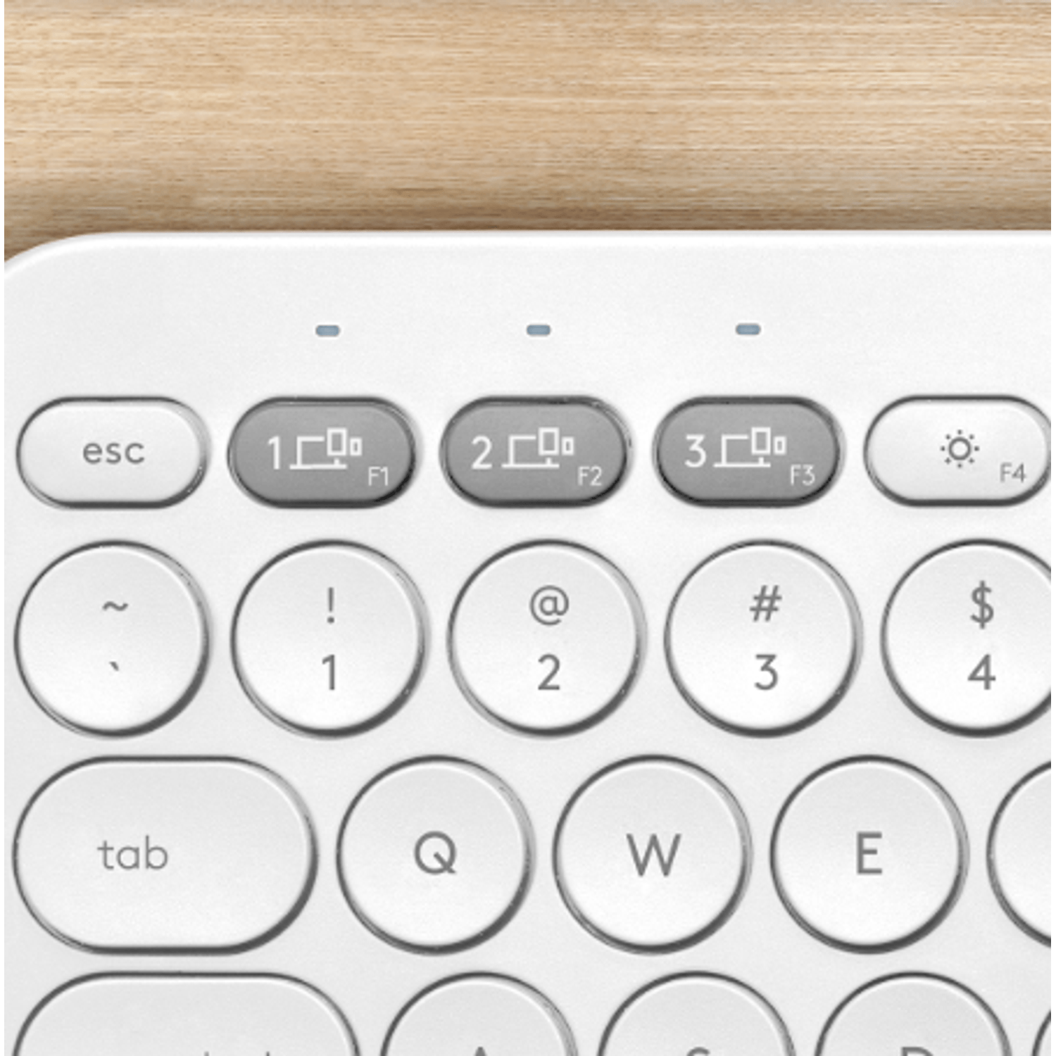 Tastatura Wireless Logitech K380, Bluetooth, Layout US, Compatibil MAC (Alb) fotografia produsului View 5 L