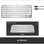 Tastatura Wireless LOGITECH MX Keys Mini Minimalist, Illuminata (Gri) fotografia produsului View 11 S