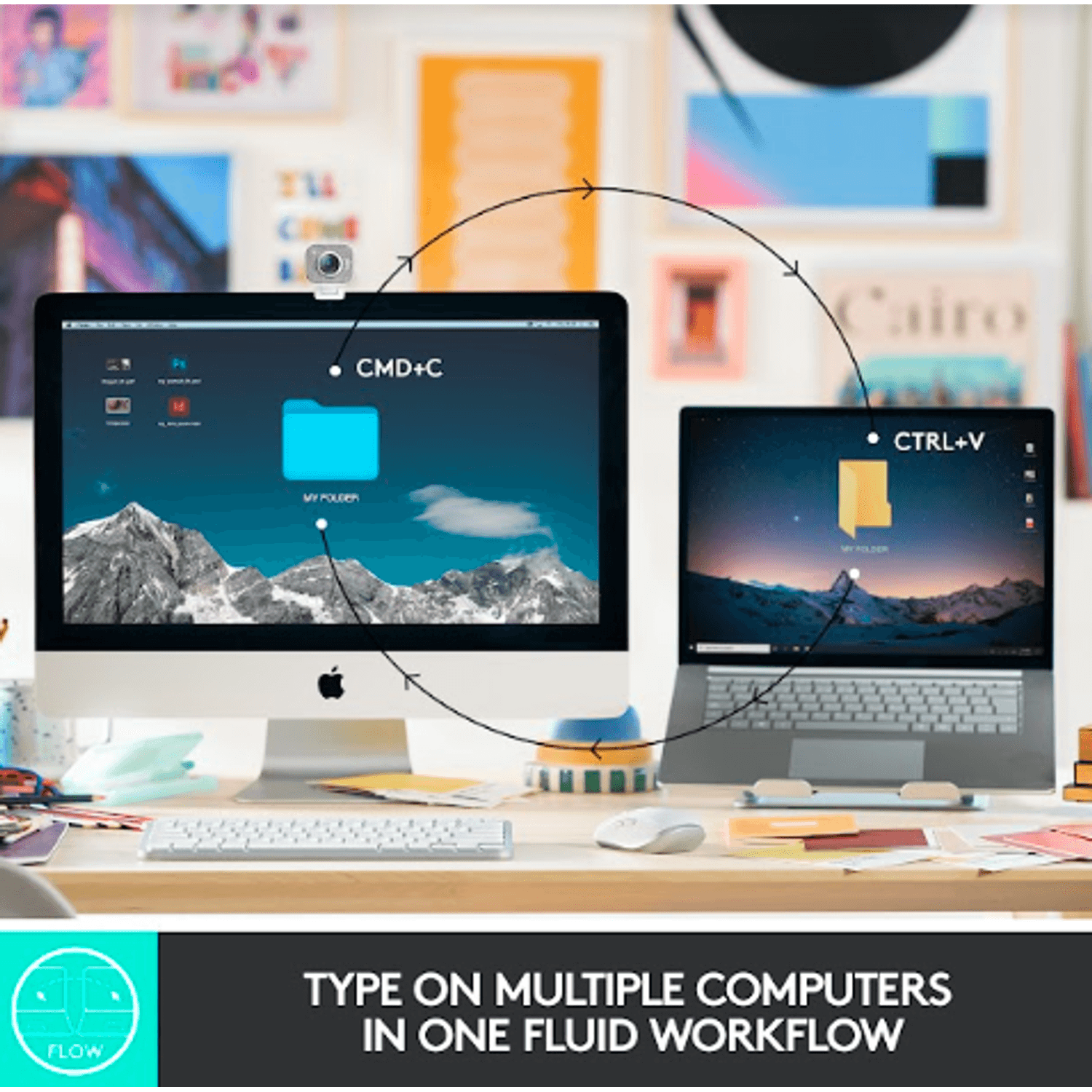 Tastatura Wireless LOGITECH MX Keys Mini Minimalist, Illuminata (Gri) fotografia produsului View 8 L