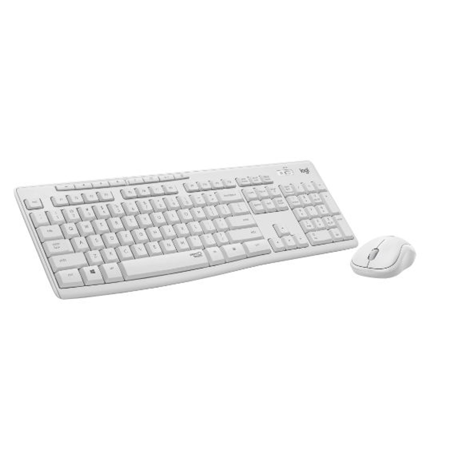 Kit wireless tastatura si mouse Logitech MK295 Silent, US layout, USB (Alb) fotografia produsului View 4 L