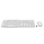 Kit wireless tastatura si mouse Logitech MK295 Silent, US layout, USB (Alb) fotografia produsului View 2 S