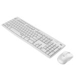 Kit wireless tastatura si mouse Logitech MK295 Silent, US layout, USB (Alb) fotografia produsului View 3 S