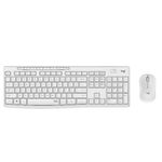 Kit wireless tastatura si mouse Logitech MK295 Silent, US layout, USB (Alb) fotografia produsului