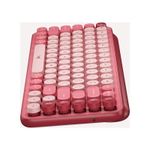 Tastatura Wireless Mecanica Logitech POP Keys, Bluetooth (Rosu) fotografia produsului View 4 S