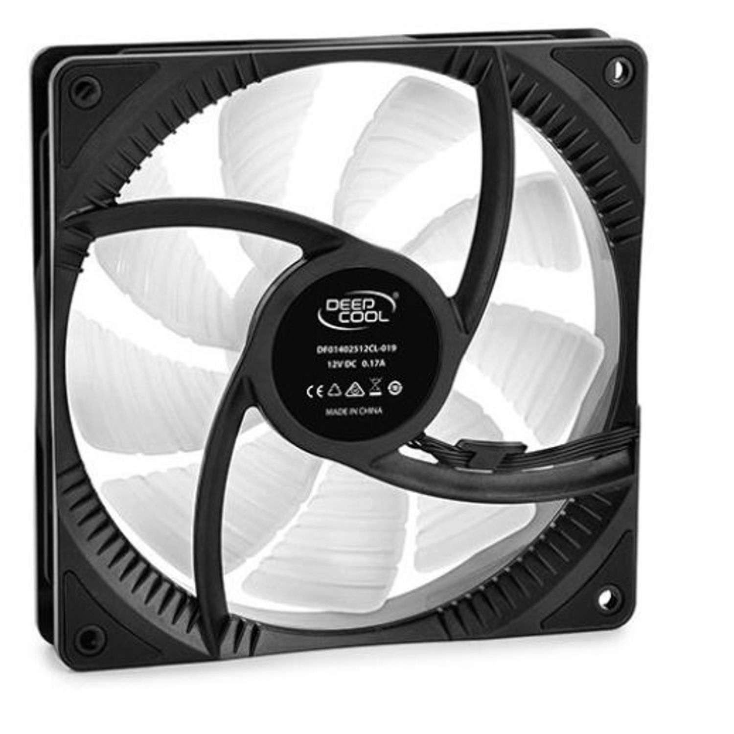 Kit Ventilatoare DeepCool CF120, 3 buc., LED RGB, 120 mm (Negru) fotografia produsului View 3 L