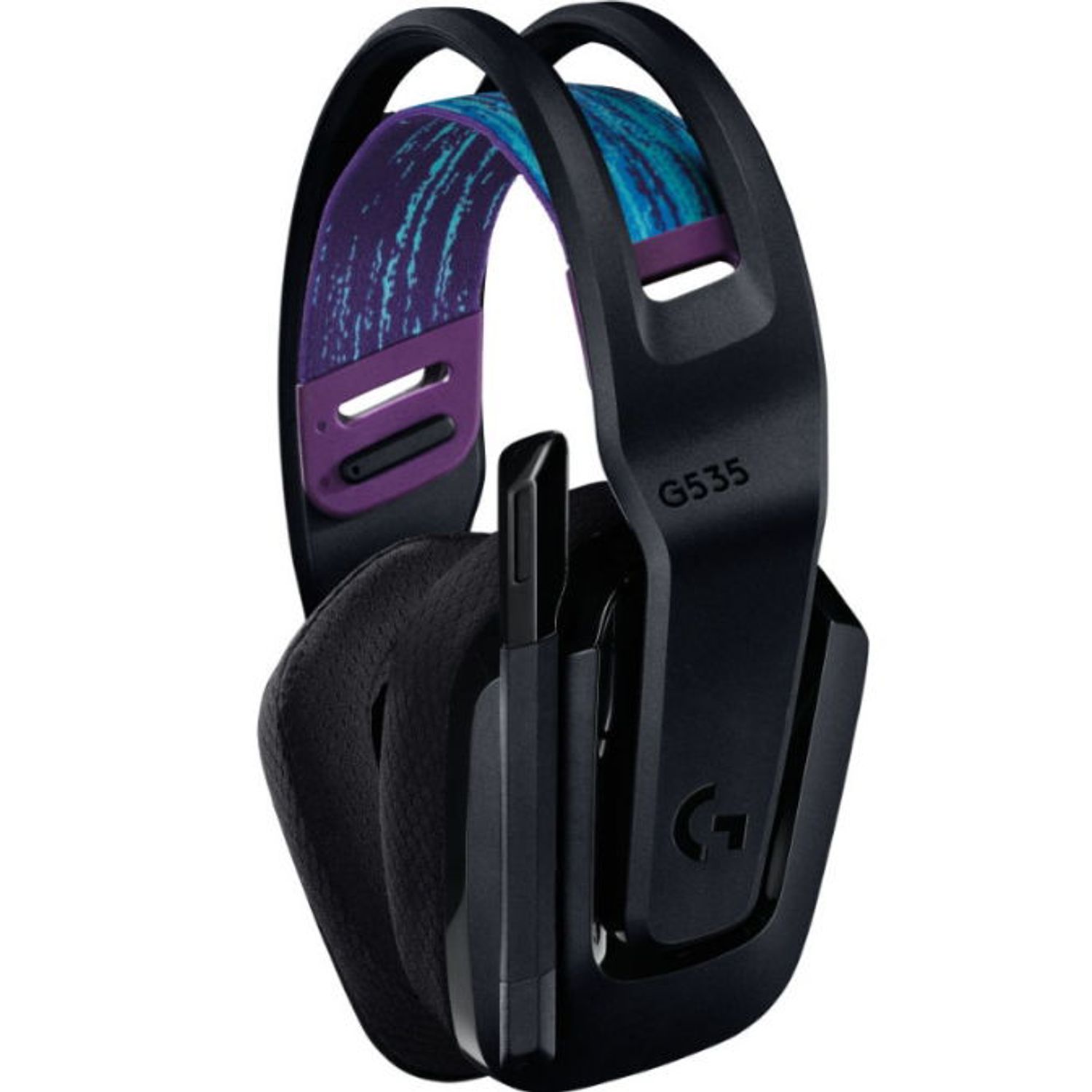 Casti Wireless Logitech G535, Microfon (Negru) fotografia produsului View 3 L
