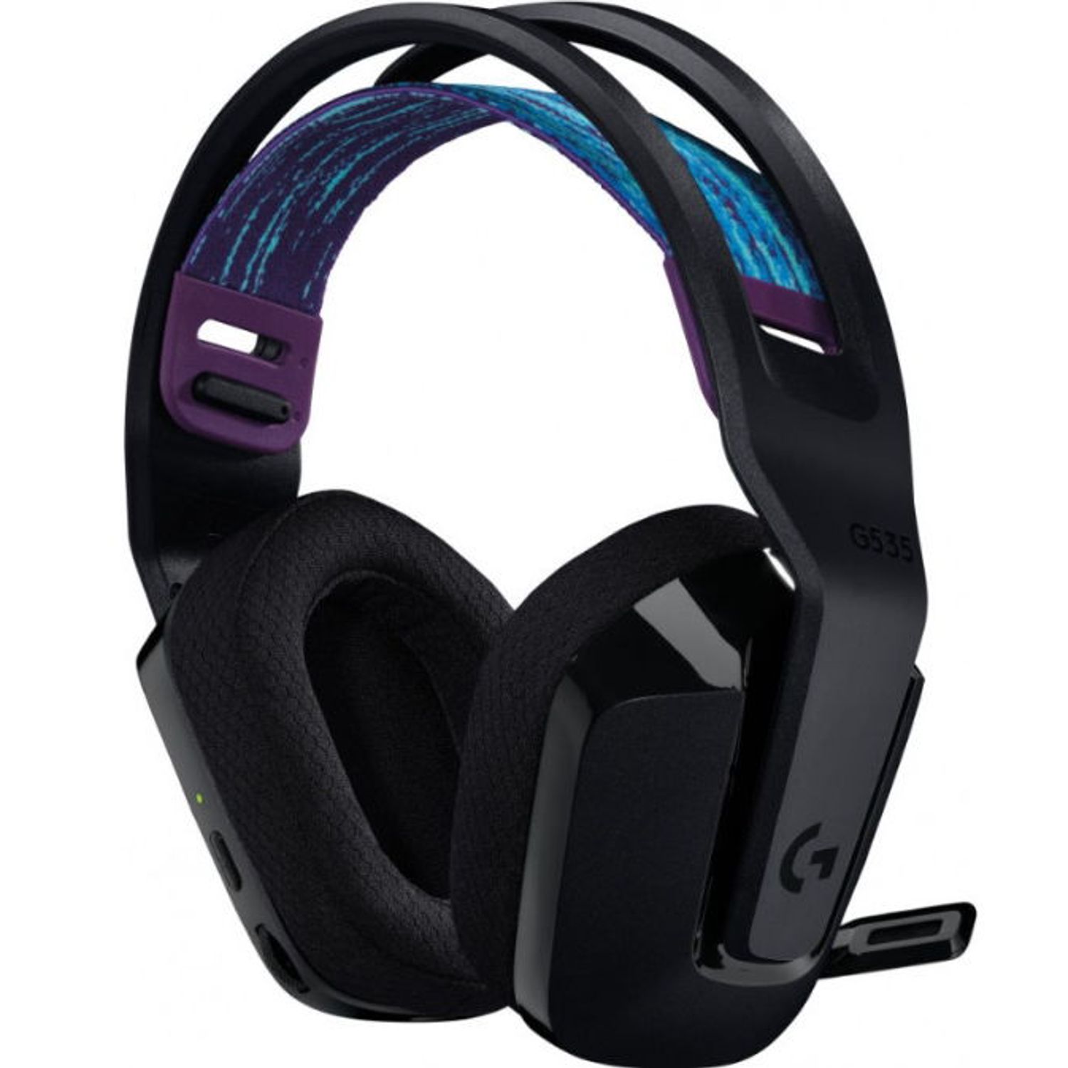 Casti Wireless Logitech G535, Microfon (Negru) fotografia produsului View 2 L