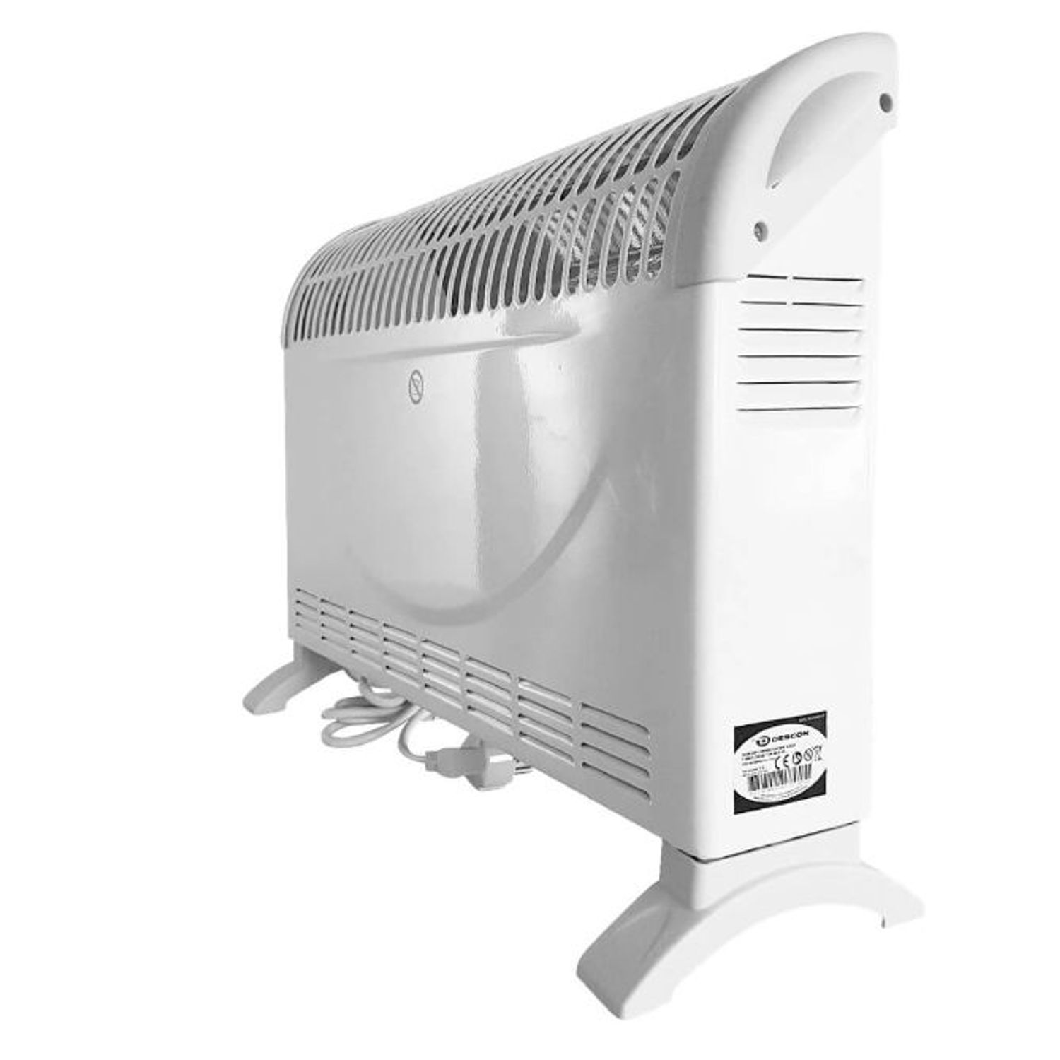 Convector Descon DA-K2000T, 2000 W, Turbo, 3 trepte de putere, Termostat mecanic (Alb) fotografia produsului View 4 L