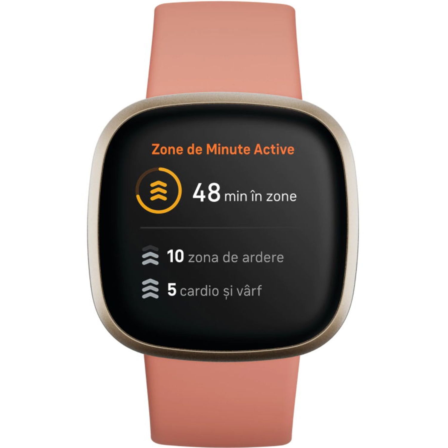 Ceas activity tracker Fitbit Versa 3, NFC, WiFi, Bluetooth (Roz) fotografia produsului View 4 L