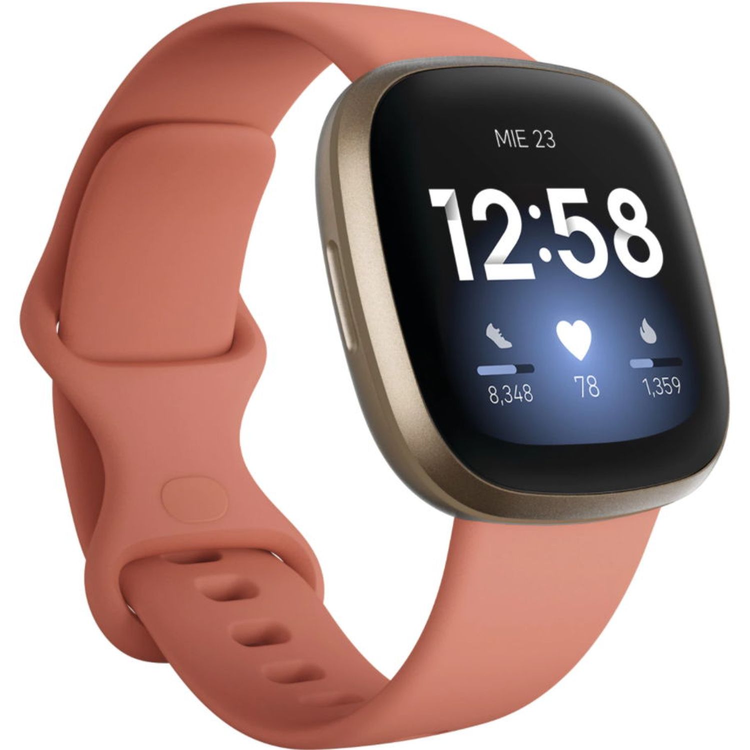 Ceas activity tracker Fitbit Versa 3, NFC, WiFi, Bluetooth (Roz) fotografia produsului