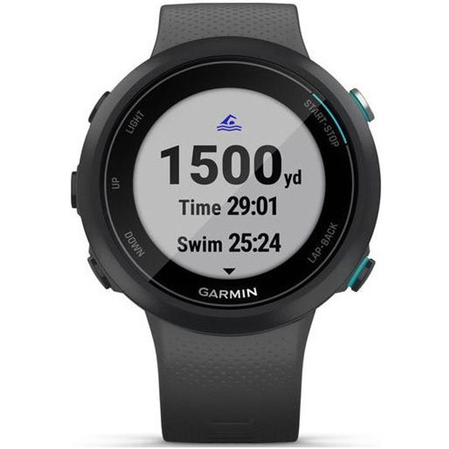 Ceas activity tracker Garmin Swim 2, GPS, Silicon (Gri) fotografia produsului View 2 L