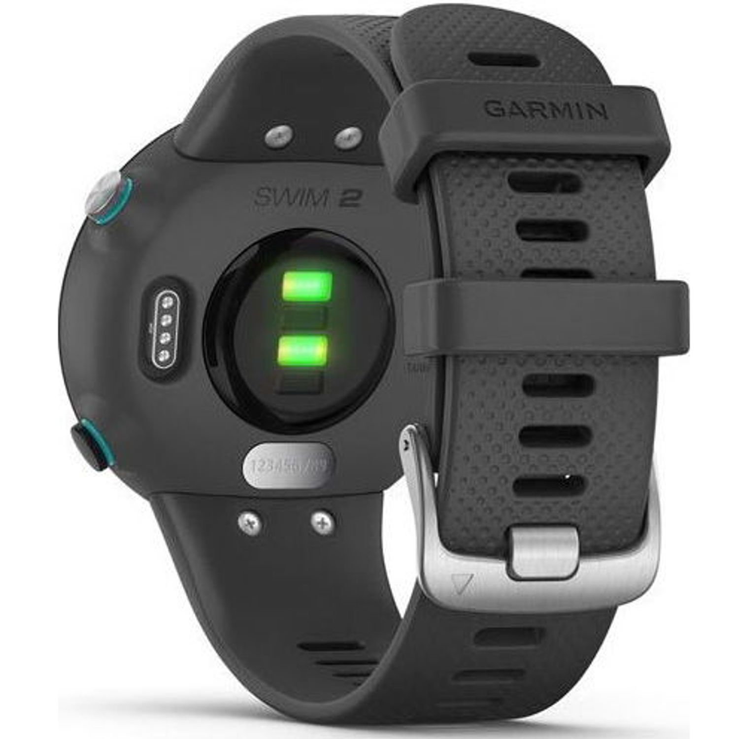 Ceas activity tracker Garmin Swim 2, GPS, Silicon (Gri) fotografia produsului View 4 L
