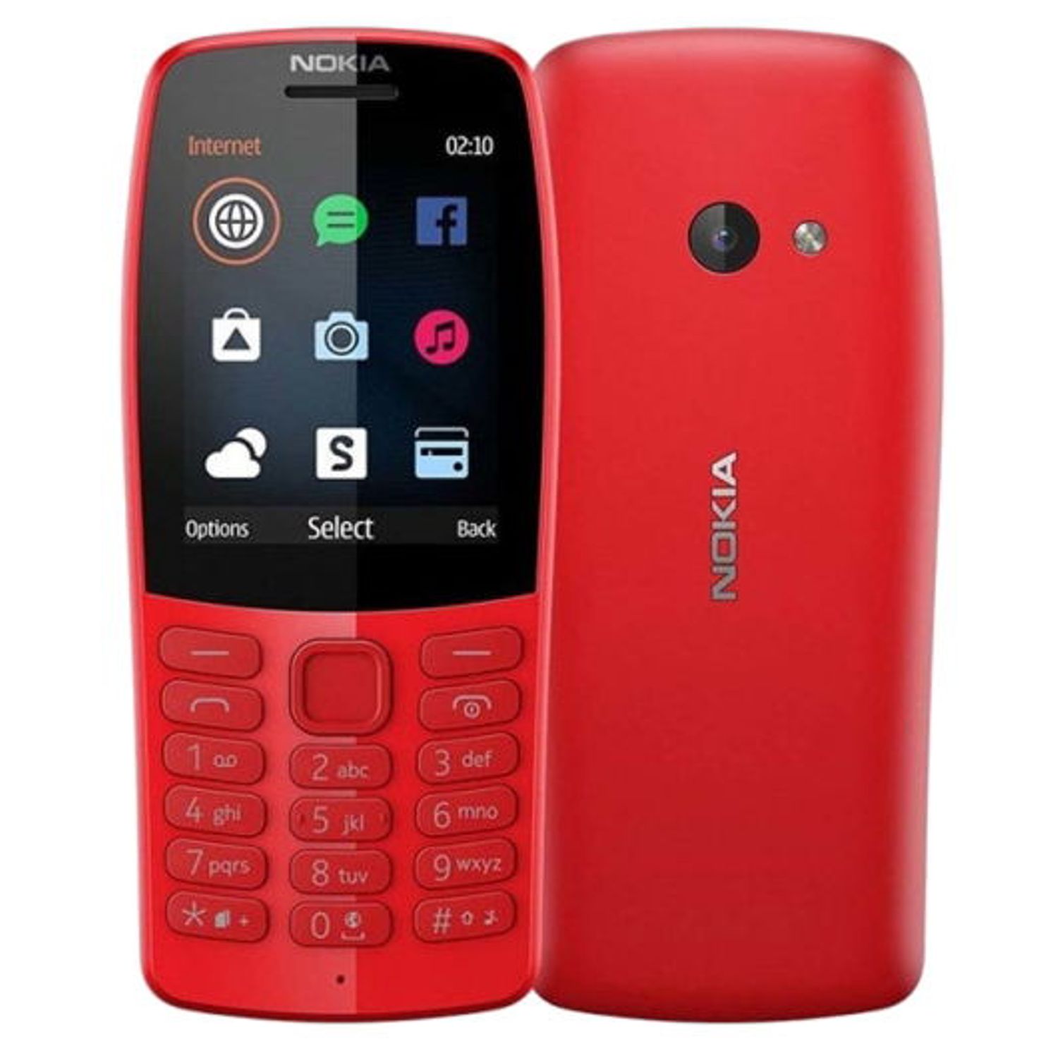 Telefon mobil NOKIA 210 (2019), Ecran 2.4", VGA, 2G, Dual Sim (Rosu) fotografia produsului View 3 L